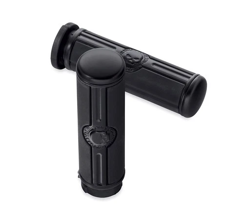 HARLEY NEW OEM Willie G Skull Hand Grips BLACk USA 16-24 softail 08-23 touring