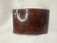 Wood handmade belt buckle vintage
