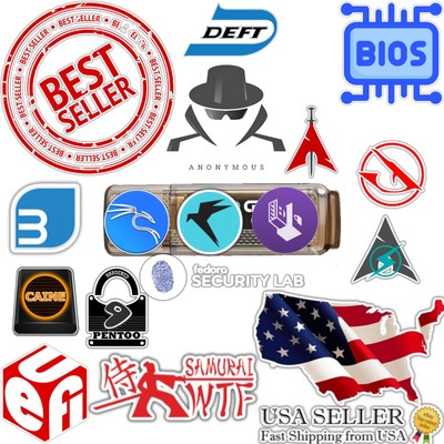 64 GB USB Pentesting Bundle   Preloaded 18 Top Ethical-Hacking Linux Distros