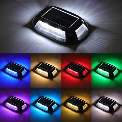 #ad Solar Driveway Lights Dock Deck Lights 12 Pack9 Colors in 1 Led IP67 Waterproof $129.99