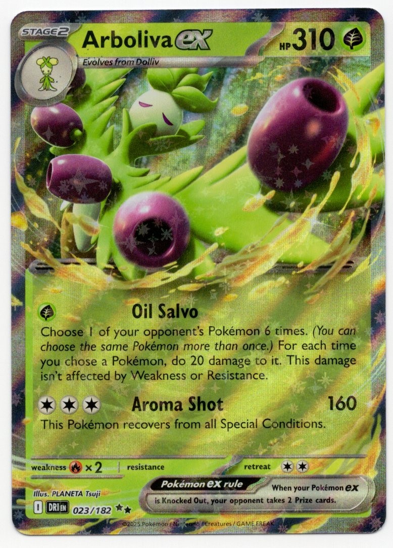 Arboliva ex #23/182 Pokemon Double Rare Destined Rivals TCG English NM