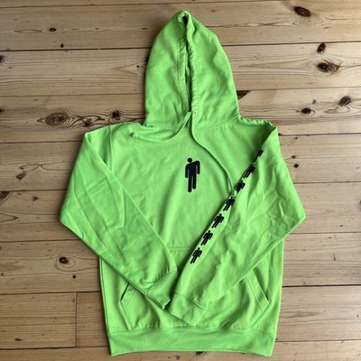BILLIE EILISH Hanging Blohsh Neon Green Hoodie, Pullover, Official Merch, Gr S