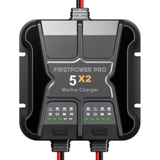 2 Bank Marine Battery Charger 5x2 10a 5abank - 12v Boat Charger