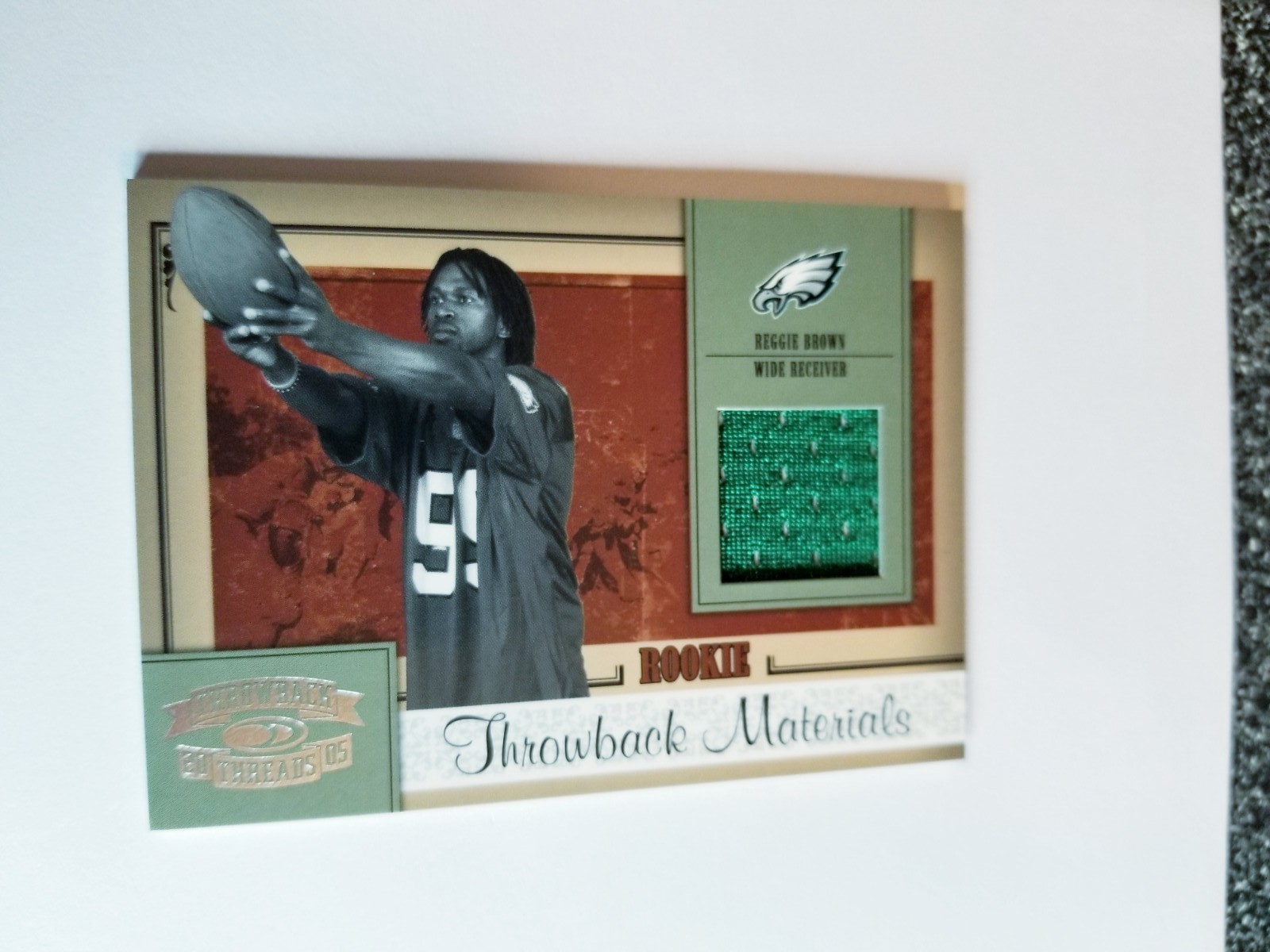 Reggie Brown Donruss Throwback Threads #220 Throwback Threads-Jersey