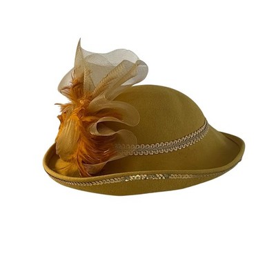 Deborah New York Wool Hat Vintage Deborah New York 100% Wool Felt Cream Colored Hat  main image 2