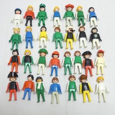 LOT 29 FIGURINES PLAYMOBIL VINTAGE MAIN FIXE JOUET COLLECTION ACCESSOIRE