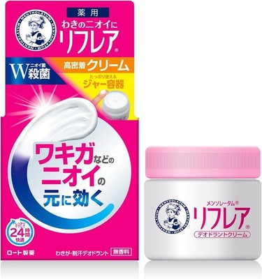ROHTO Mentholatum Refrea Deocreme 55g Glasart unparfümiert