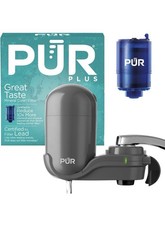 PUR PLUS Faucet Filtration System - Gray, Vertical, FM-2500V Filter Free S H