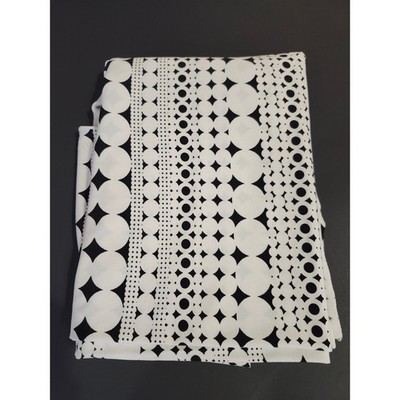 Studio Line Caravel Fabrics Samsung  Polyester Stretch Circles B&W  1 1/2 yds