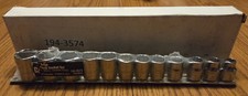 CAT Caterpillar Tools 194-3574 12pc Socket Set 3/8 Drive Metric 8-19mm 12PT