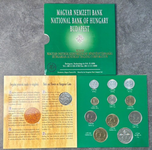 1995 Hungary Uncirculated 11 Coin Set in OGP