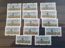 ATM Berlin,  Michel 1, VS1 alle mit Vollstempel Berlin 20, ohne Gummierung (A)