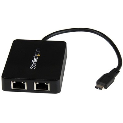 USB C to Ethernet Adapter StarTech Dual Port Gigabit