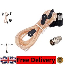 T Shape 75 Ohm FM Radio Antenna with F-Type Connector for Home Audio Systems