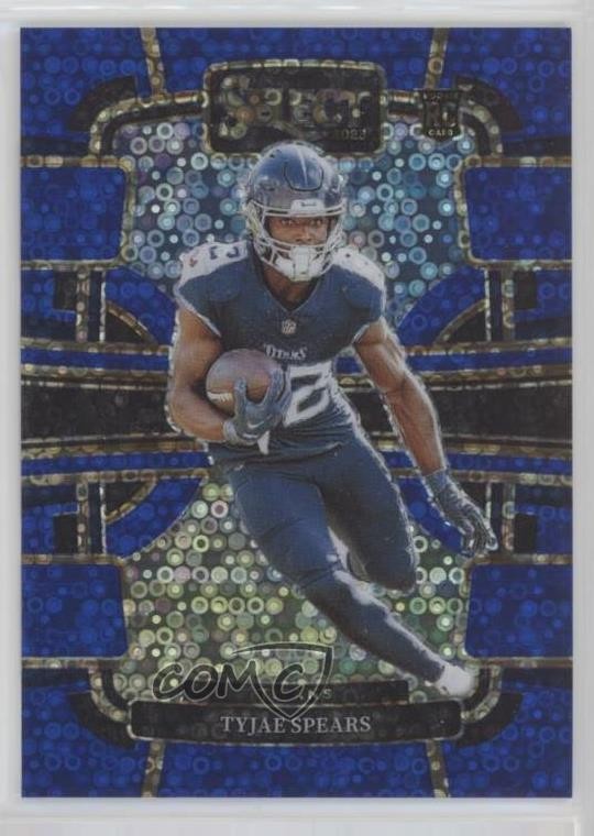 2023 Panini Select Concourse Blue Disco Prizm /25 Tyjae Spears #97 16i3
