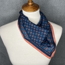 Vtg Italian Symphony Scarfs Geometric Floral Quiet Luxury Neckerchief Square