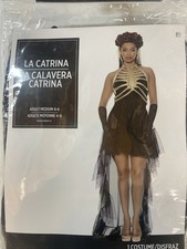 Disfraz Día de Muertos Adulto Día de los Muertos Halloween Mediano la Catrina