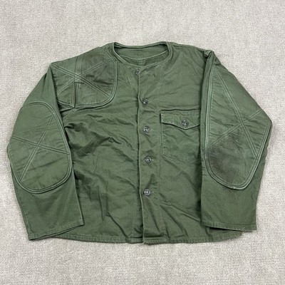 Vintage 80s USMC Olive Green Shooting Jacket Coat Mens Small US