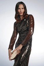 Wallis Chocolate Pencil Dress Womens Party Dresses