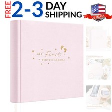 Baby Photo Album 4x6 100 Photos with Writing Area, 100 Pockets 4x6 Picture Al...