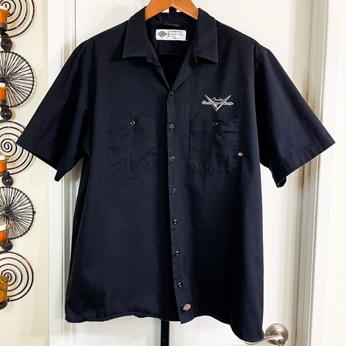 Fender Custom Shop Mens Dickies Button Front Shirt - Black, Size 2XL - Picture 7 of 7