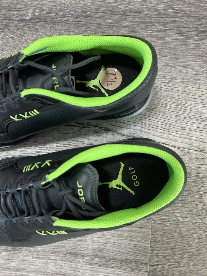 Botines de golf Nike Air Jordan Adg 5 negro-gris-verde acción talla 7,5 FQ6642-002] Foto 4 de 4