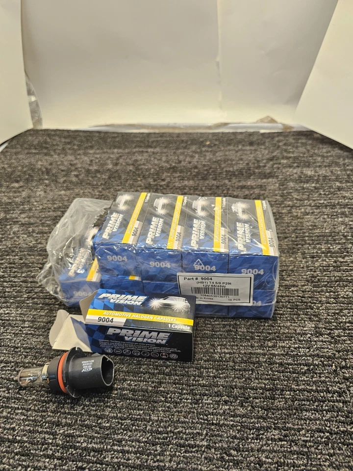 (QTY 10) PRIME VISION 9004 Automotive Halogen Capsule HB1 T4 5/8 P29t 12V 65/45W - Image 2 of 4