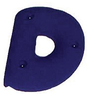 Крепление для скалолазания Groperz Alphabet D Easymount - Прочный полиуретан, легко