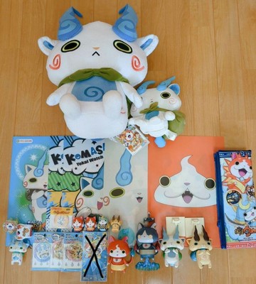 Yo Kai Watch Koma san Plush Set Talking Plush Clear File Clips Figures Mini Kits