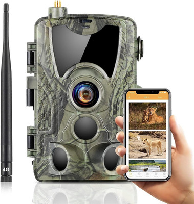 Wildkamera 4G APP 120 MP 4K, Wildtierkamera Mit Sim-Karte, Telefon-Sende-Foto, N