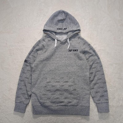 Yonex Lee Chong Wei Model Hoodie M Grey Embroidered Logo Men Limited Edition Spo
