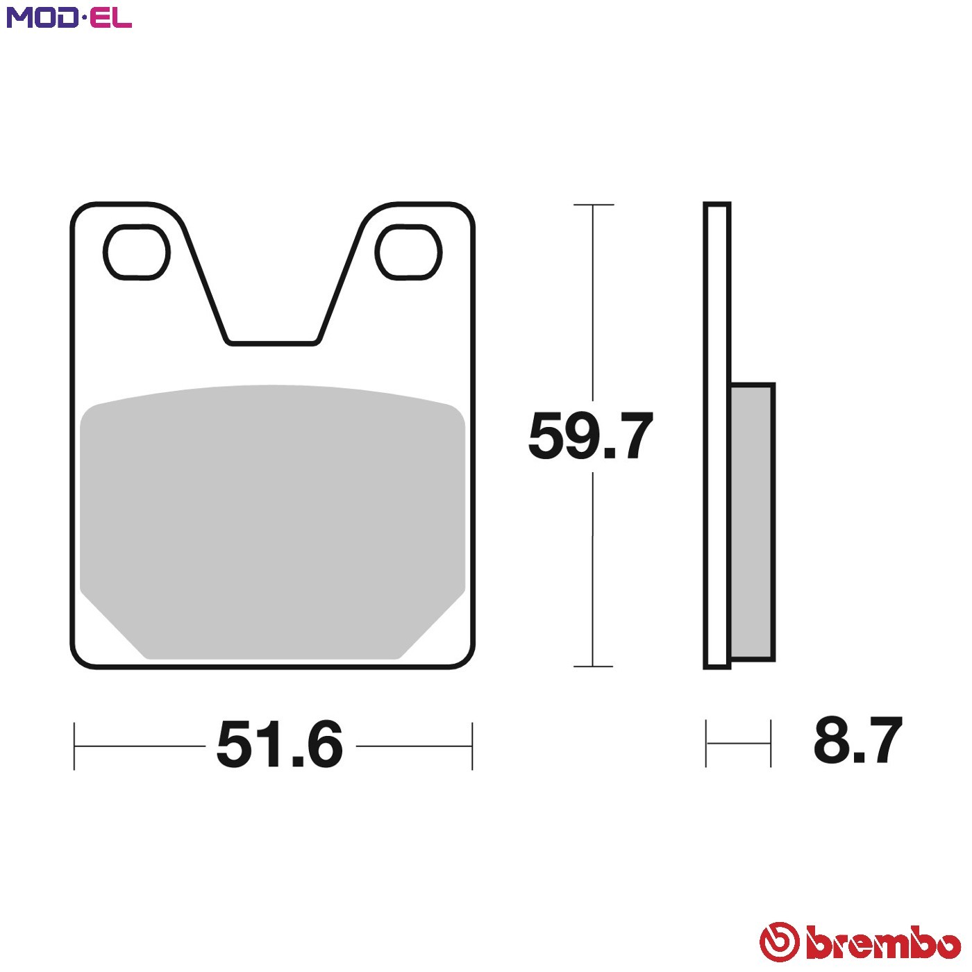 Brake Pads for YAMAHA YZF R7 1999 Rear Sinter Street Brembo - Image 8