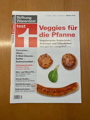 Magazin Stiftung Warentest 2016 - Ausgabe Oktober 2016 - Veggies für die Pfanne