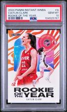 PSA 10 Caitlin Clark 2024 Panini Instant WNBA Rookie of the Year ROY - Fever