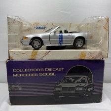 Vintage Welly 1:18 Mercedes-Benz 500SL R129 Silver Diecast Box 74893