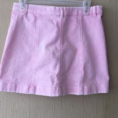 Crewcuts Girls Jean Denim Skirt 14 Pink Heart pockets J Crew valentines - Picture 4 of 7