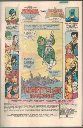 New Teen Titans 37 Batman & The Outsiders! 1983 VF/NM DC Comic - Picture 2 of 14