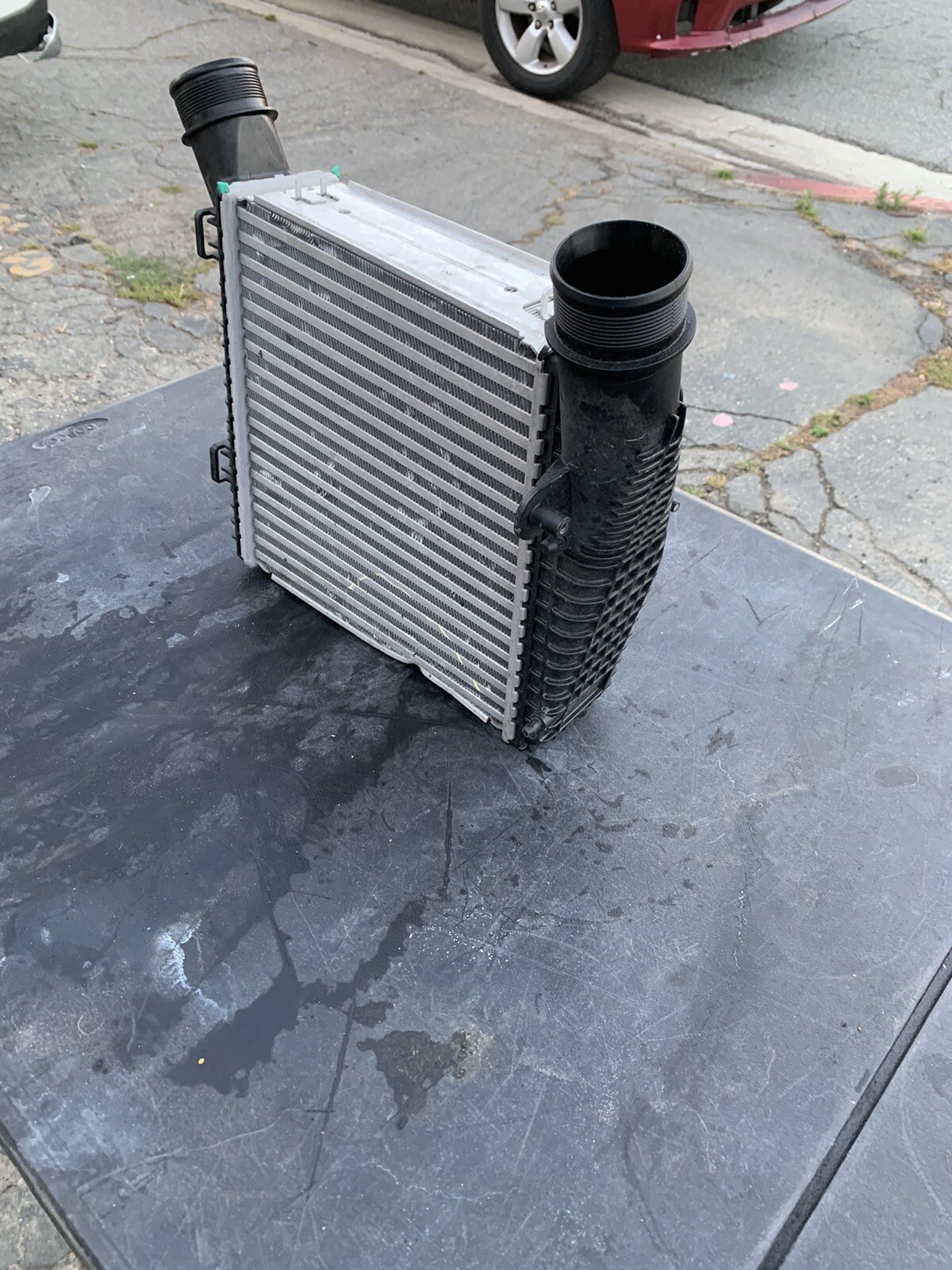 19-22 BENTLEY CONTINENTAL GT ENGINE MOTOR SIDE AIR INTERCOOLER RADIATOR OEM
