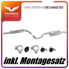 VW Polo 1.4 1.6 (1995-2001) Stufenheck Kombi Mittel+Endschalldämpfer Auspuff