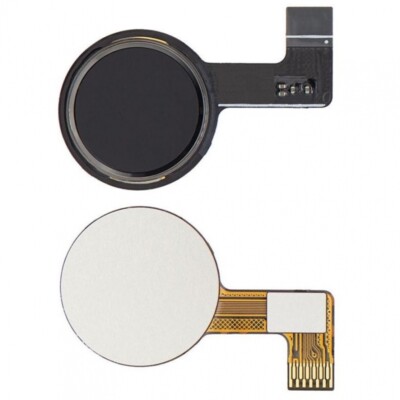 Home Button Compatible With Motorola Moto E6 Plus Flex Cable Replacement Black