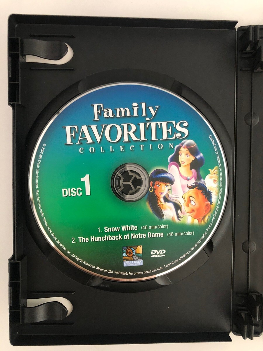 FAMILY FAVORITES COLLECTION - DVDSnow White Pinocchio Jungle Book