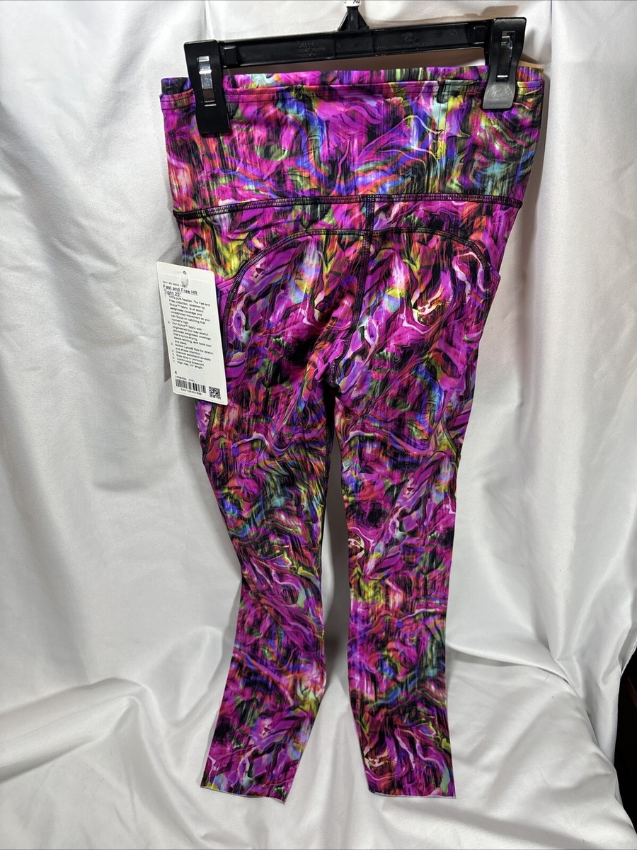 美品！ルルレモン Fast and Free HR 25” サイズ4 ピンク Fast and Free High-Rise Tight 25