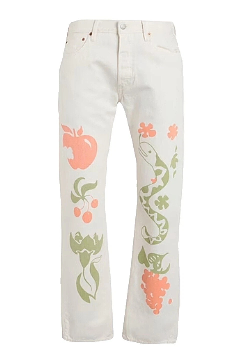 White Levi's 501 Jeans for Men