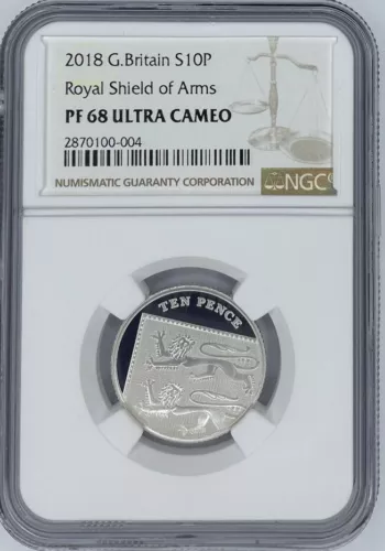 2018 Silver 10 Pence G.Britain Proof NGC