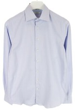 SUITSUPPLY Slim Fit Formal Shirt Men's 37 / 14 1/2 Custom Made Pinstripe