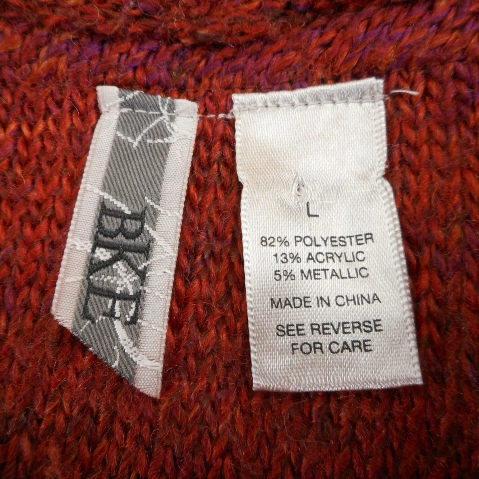 BKE 女式大码开衫锈带金色装饰人造皮革装饰开口 — 第 4/4 张图片