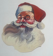 Vintage Santa Christmas Die Cut Wall Decoration