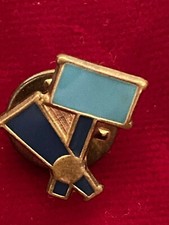 MCM College High School Cheerleader Cheer Box Megaphone Tie Lapel Pin Rare .60"