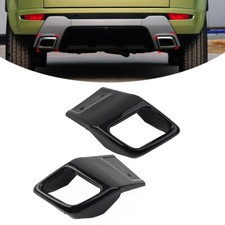 Tapicería de tubo de escape de parachoques trasero negro para Land Rover Range Rover Evoque 10-18