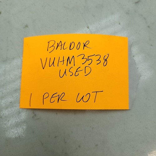 Baldor VUHM3538 Industrial Motor 0.5 Hp 1740 Rpm 3Ph 60Hz 56C TEFC Used - Picture 17 of 17